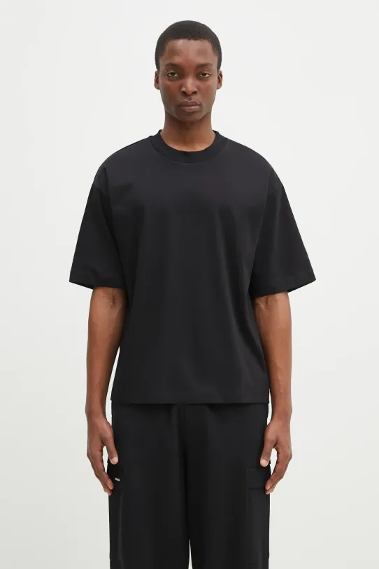 Bavlněné tričko Pangaia relaxed černá 10002012