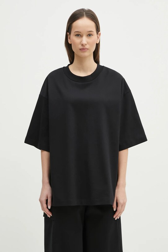 Pangaia t-shirt bawełniany 10002012 czarny AW24