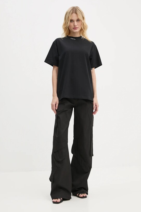 Majica kratkih rukava Heliot Emil AW24.M.09.127.BLK01 crna