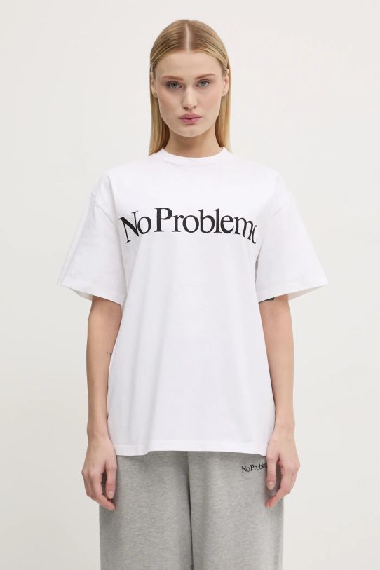 No Problemo t-shirt bawełniany SS Tee NP60002.02 biały AW24