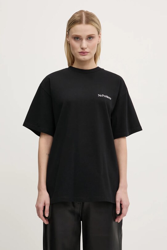 Хлопковая футболка No Problemo Mini Problemo SS Tee NP60009.02 чёрный AW24