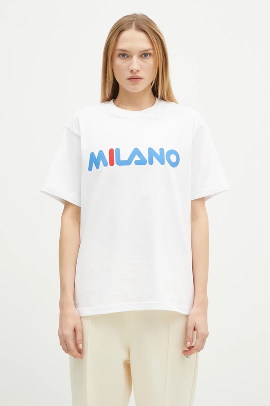 FILA+ t-shirt in cotone Milano slim bianco 42FW24TT01523C007