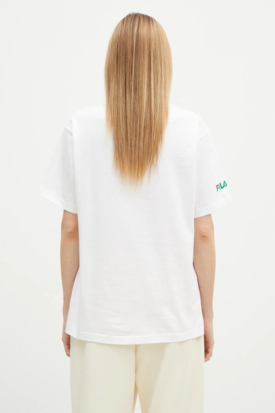 Abbigliamento FILA+ t-shirt in cotone Milano 42FW24TT01523C007 bianco