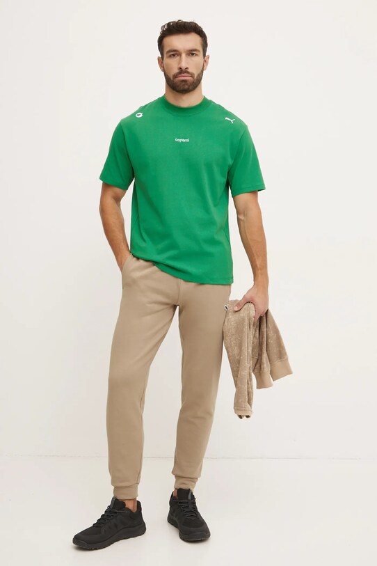 Coperni cotton t-shirt x Puma green 628305