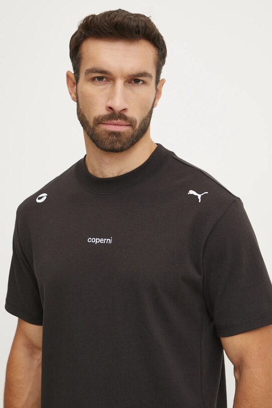 Coperni t-shirt bawełniany Coperni x Puma 628305 czarny AW24