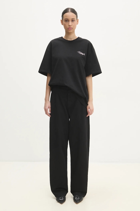 Fiorucci cotton t-shirt. Made In Heaven Print U01FMTSH102CJ01BK01 black