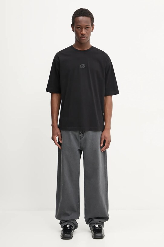 Памучна тениска Filling Pieces Boxy Embroidered 74413791861