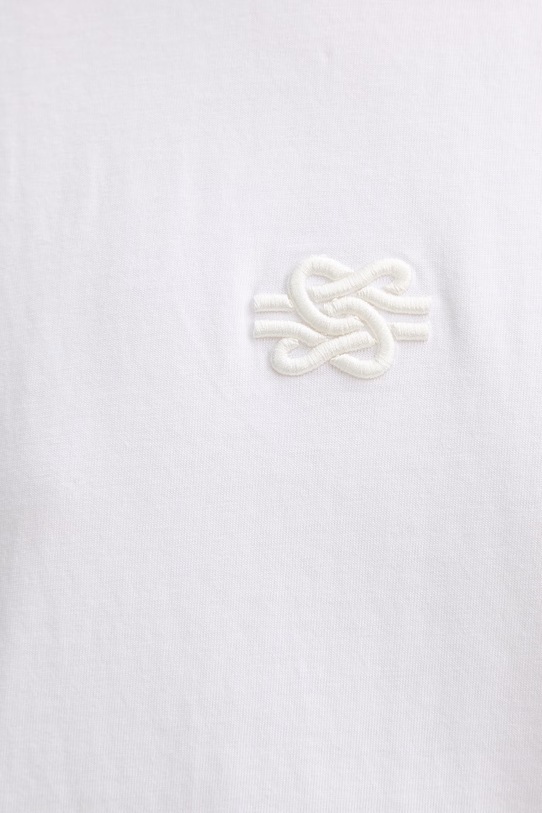 Filling Pieces тениска от памук Boxy Embroidered 74413791901 бял
