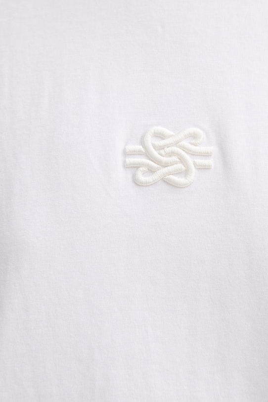 Filling Pieces тениска от памук Boxy Embroidered 74413791901 бял
