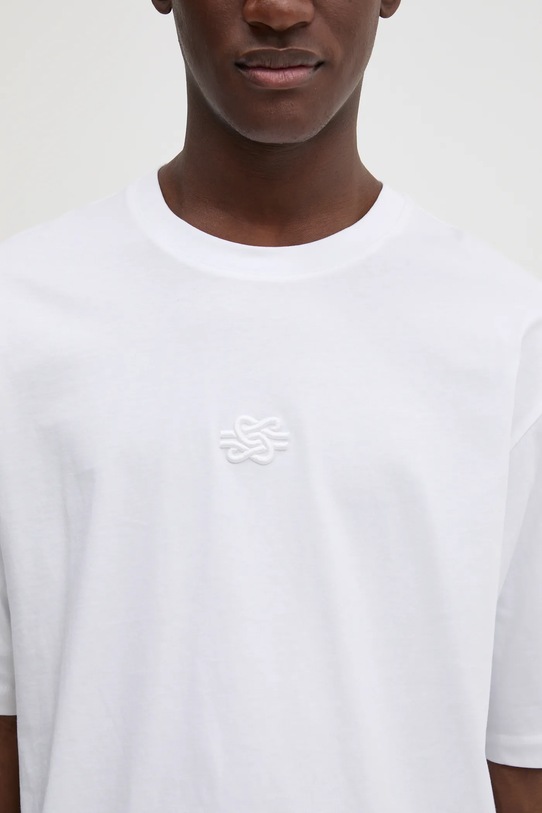 Filling Pieces t-shirt bawełniany Boxy Embroidered 74413791901