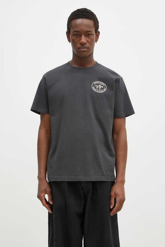 Sporty & Rich t-shirt in cotone Riding Club rilassato nero TO043512244BA02