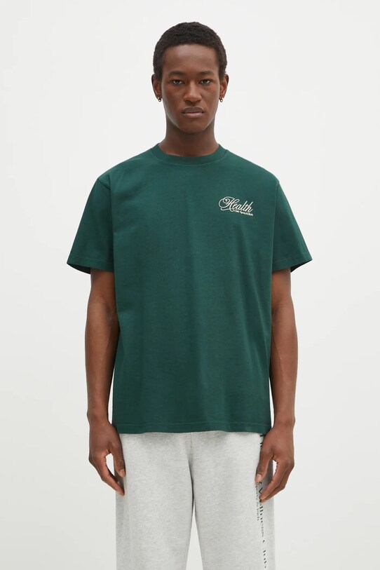 Sporty & Rich cotton t-shirt Health Script TO043511078GR10 green