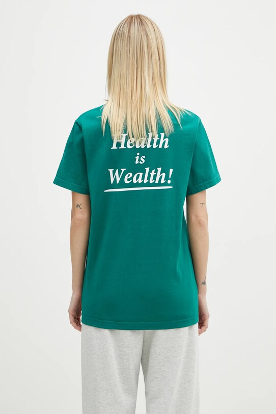 Памучна тениска Sporty & Rich Health Is Wealth TO043516300GR03