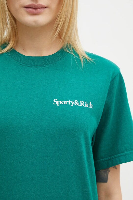 Памучна тениска Sporty & Rich Health Is Wealth TO043516300GR03