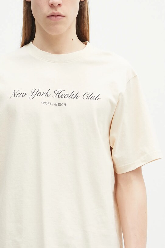 Памучна тениска Sporty & Rich NY Health Club TO043514043CR01