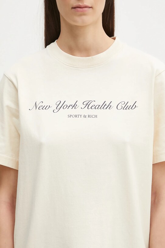 Памучна тениска Sporty & Rich NY Health Club TO043514043CR01