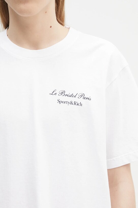 Sporty & Rich cotton t-shirt Faubourg TO043517619WH01