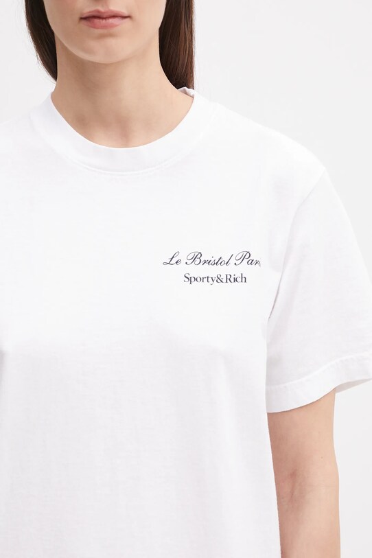 Sporty & Rich cotton t-shirt Faubourg TO043517619WH01