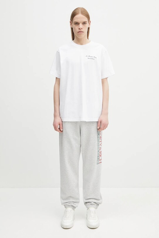 Sporty & Rich cotton t-shirt Faubourg TO043517619WH01