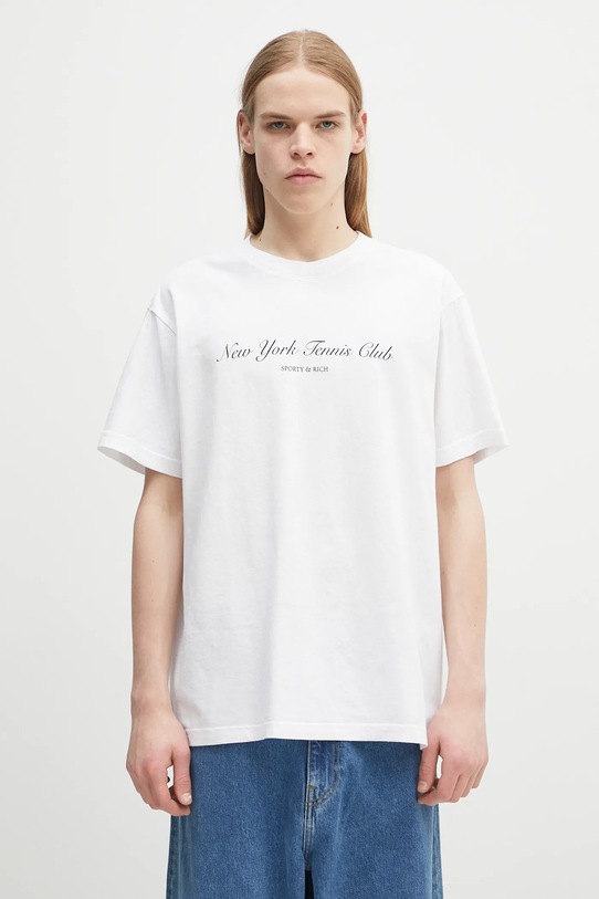 Pamučna majica Sporty & Rich NY Health Club regular bijela TO043514043WH01