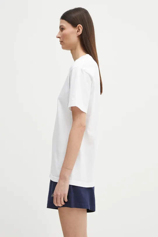 Sporty & Rich tricou din bumbac NY Marathon alb TO043514133WH01