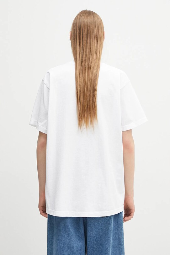 Sporty & Rich tricou din bumbac NY Marathon TO043514133WH01 alb