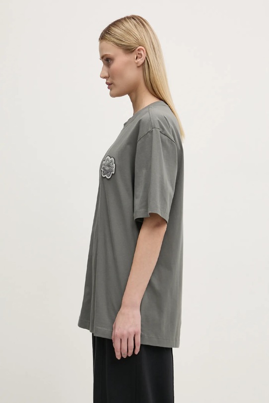 Bavlněné tričko Filling Pieces Gowtu Gun šedá 74433926002