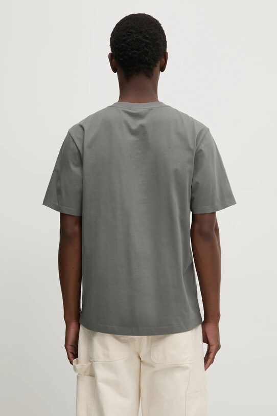 Bavlněné tričko Filling Pieces Gowtu Gun 74433926002 šedá