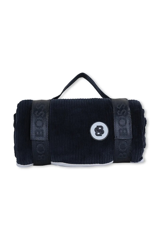 BOSS kocyk dziecięcy granatowy J52594