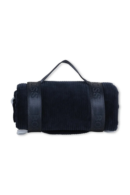 Chłopiec BOSS kocyk dziecięcy J52594 granatowy