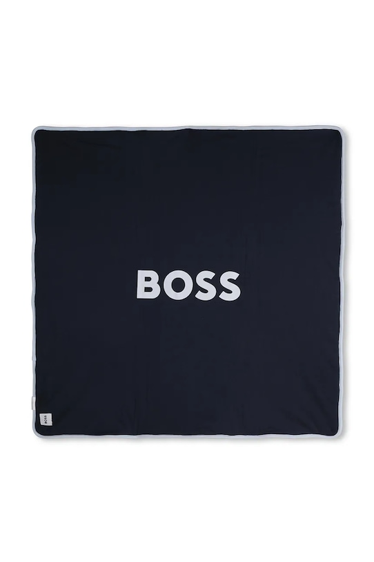 BOSS kocyk dziecięcy granatowy J52594