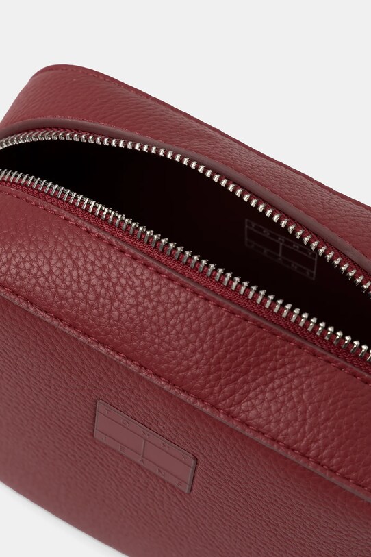 Kabelka Tommy Jeans AW0AW17543 burgundské