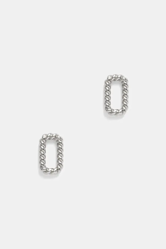 Náušnice AllSaints zirkonie stříbrná 37527072RHO040