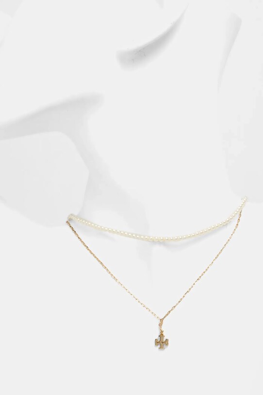 Akcesoria Tory Burch naszyjnik Kira Layered 171095.137 złoty