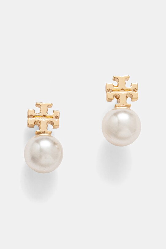 Tory Burch kolczyki Pearl złoty 171100.137