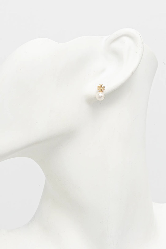 Accesorii Tory Burch cercei Pearl 171100.137 aur