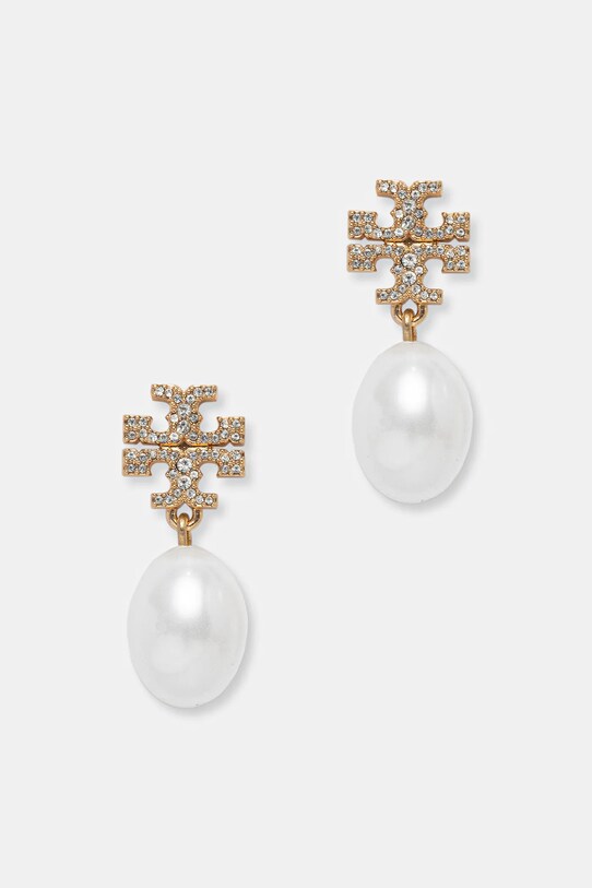 Tory Burch kolczyki Kira kryształ Swarovskiego złoty 158536.137