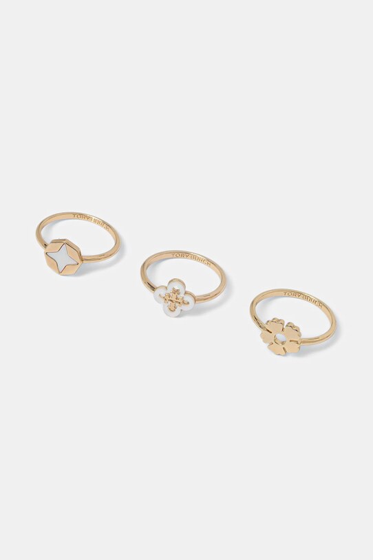 Персні Tory Burch Clover 3-pack 3 шт золотий 168080.700