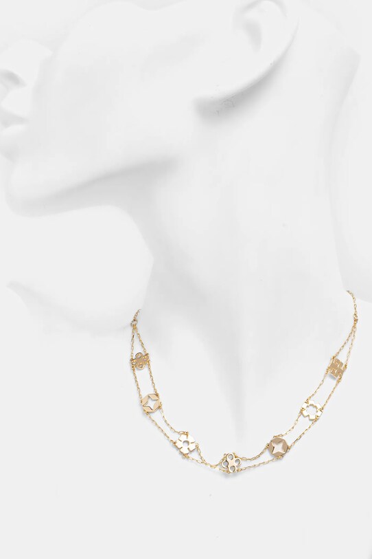 Accesorii Tory Burch colier placat cu aur Choker Necklace 171113.720 aur