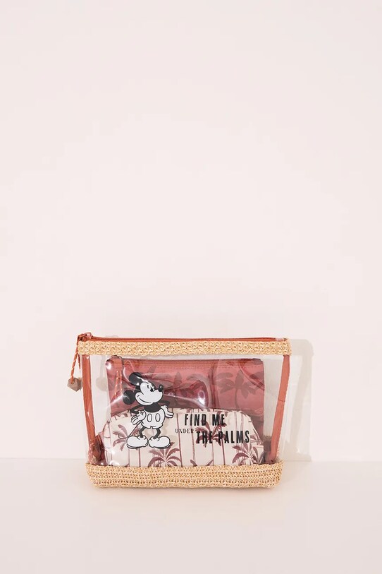 women'secret zestaw kosmetyczek MICKEY 3-pack brązowy 4849283