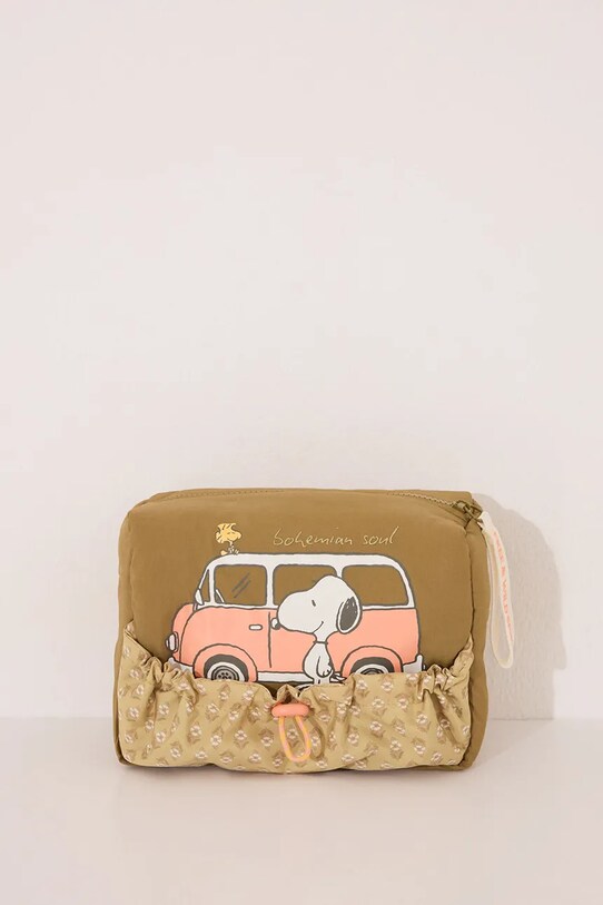 women'secret borsa da toilette SNOOPY verde 4849277