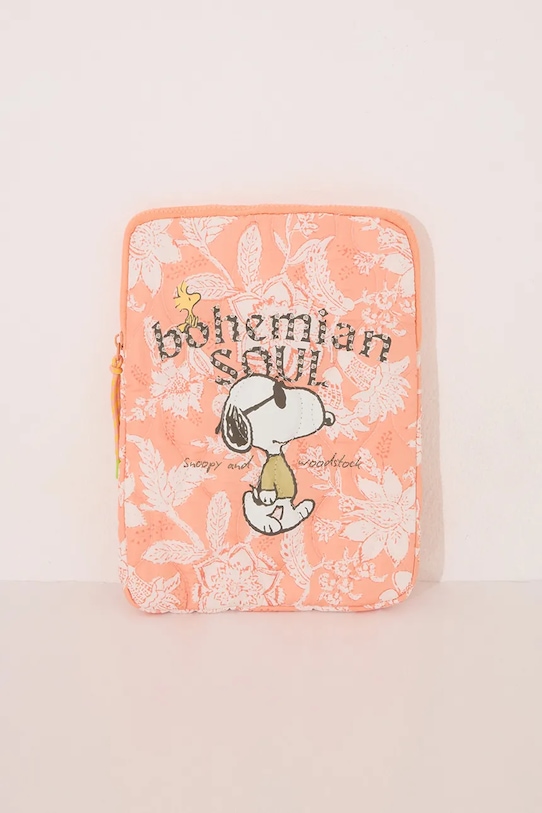 women'secret pokrowiec na laptopa SNOOPY na laptopa pomarańczowy 4849273