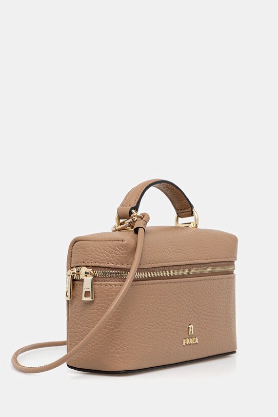 Furla torebka skórzana WE00625.HSF000.YU500 brązowy AW25