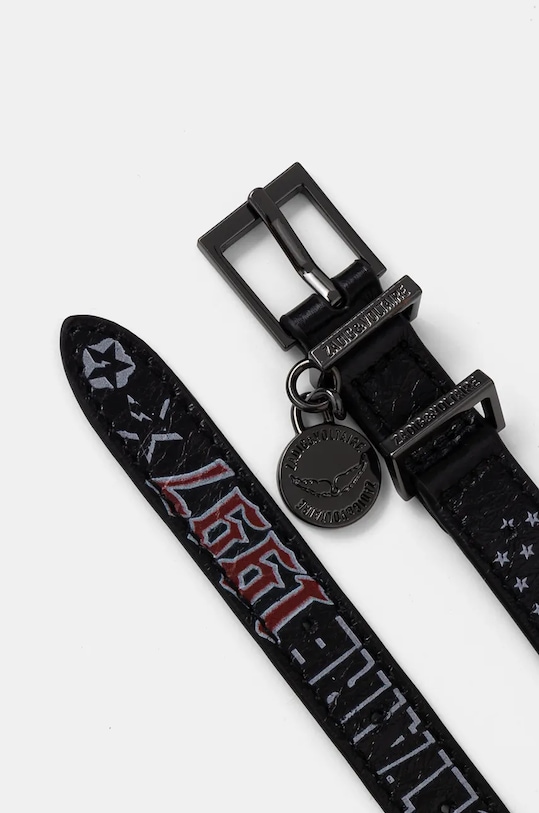 ZADIG&VOLTAIRE bransoletka skórzana OWJW01761 czarny AW25