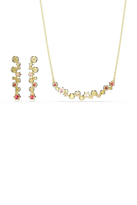 Swarovski naszyjnik i kolczyki CONSTELLA 5722542 złoty AW25