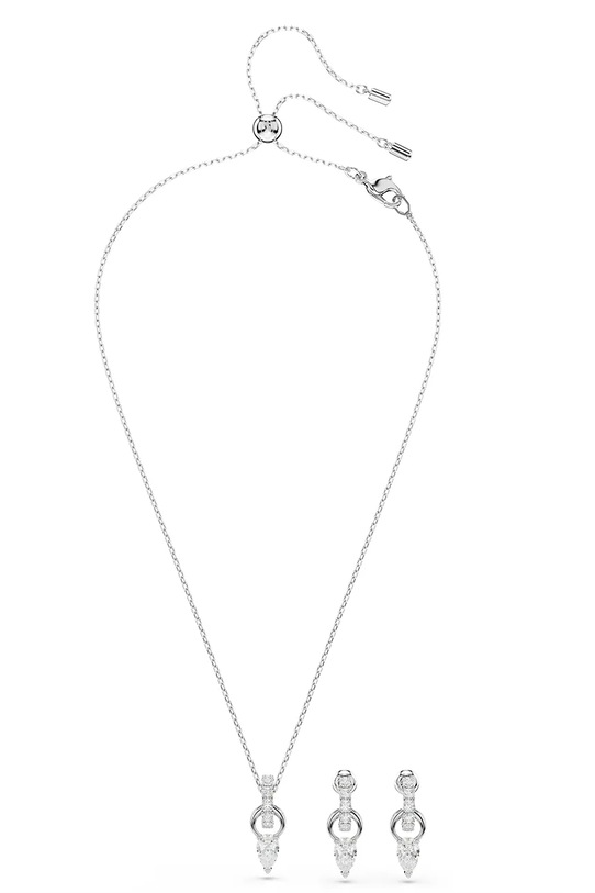 Swarovski naszyjnik i kolczyki MESMERA 5723197 srebrny AW25