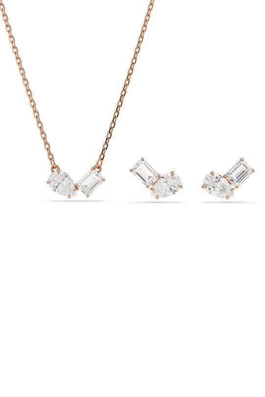 Náušnice a náhrdelník Swarovski MESMERA zirkonie zlatá 5734246