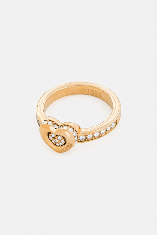 Prsteň Guess L.O.V.E. zlatá JUBR05.464JW