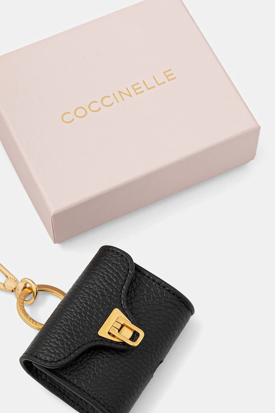 Coccinelle bőr kulcstartó COCCINELLE BEAT SOFT fekete E2.MF6.41.02.01