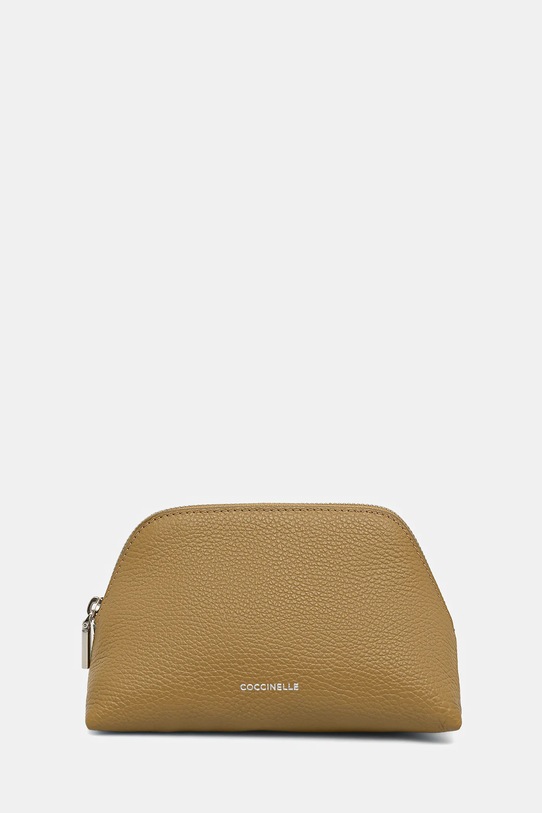 Coccinelle kosmetyczka skórzana zielony E5.TMF.25.01.01